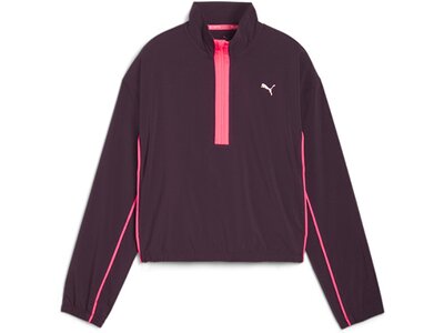 PUMA Damen Jacke RUN FOR HER FASHION WOVEN 1/2 ZIP Lila