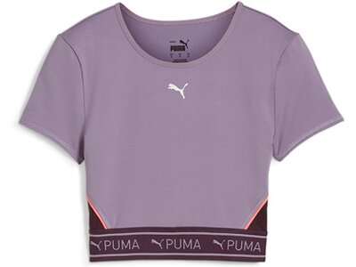 PUMA Damen Shirt STRONG BABY TEE - SHORT Grau