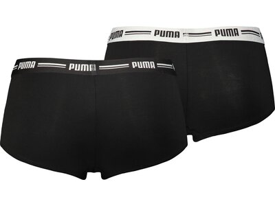 PUMA Damen Unterhose ICONIC MINI SHORT 2P Schwarz