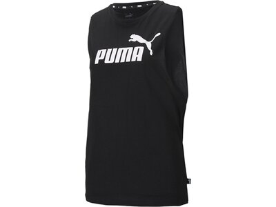 PUMA Damen Shirt ESS Cut Off Logo Tank Schwarz
