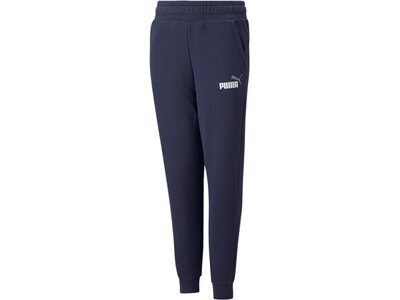 PUMA Kinder Hose ESS 2 Col Logo Pants FL Blau