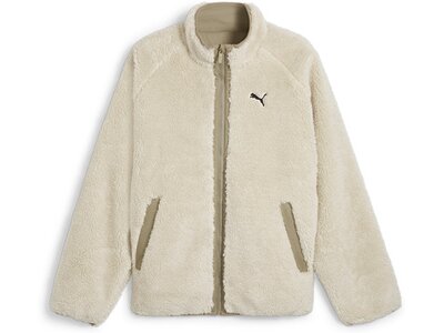 PUMA Herren Jacke Reversible Sherpa Jacket Weiß