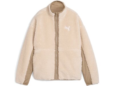 PUMA Damen Jacke Reversible Sherpa Jacket Braun