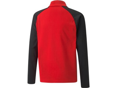 PUMA Kinder Sweatshirt teamLIGA 1/4 Zip Top Jr Rot