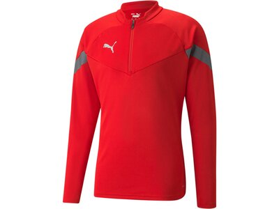 PUMA Herren Shirt teamFINAL Training 1/4 Zip Rot