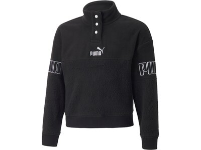 PUMA Kinder Sweatshirt Puma Power Winterized Half Schwarz