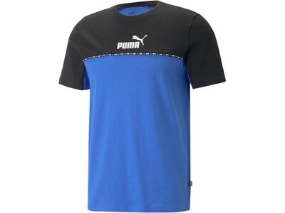 PUMA Herren Shirt ESS BLOCK x TAPE Tee Blau