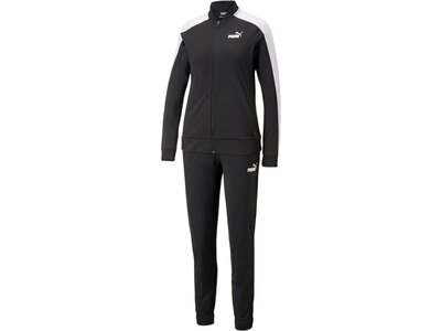 PUMA Damen Sportanzug Baseball Tricot Suit cl Schwarz