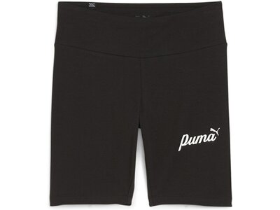 PUMA Damen Shorts ESS 7 Script Short Tig Schwarz