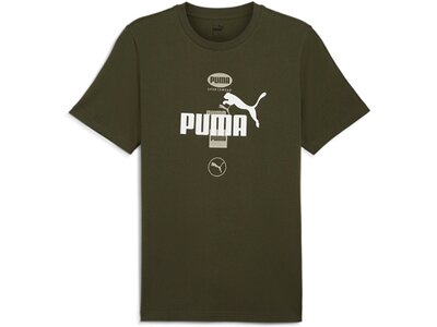 PUMA Herren Shirt POWER Graphic Tee Grün