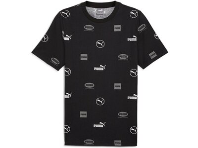 PUMA Herren Shirt POWER AOP Tee Schwarz