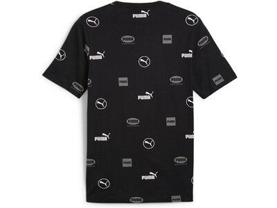 PUMA Herren Shirt POWER AOP Tee Schwarz