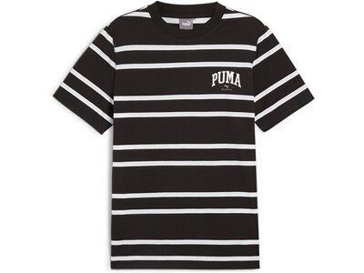 PUMA Herren Shirt SQUAD Stripe AOP Tee Schwarz