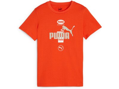 PUMA Kinder Shirt POWER Graphic Tee B Rot