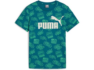 PUMA Kinder Shirt ESS+ MID '090s AOP Tee B Blau