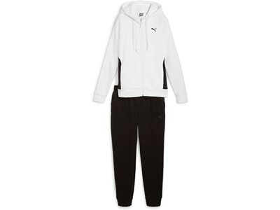 PUMA Damen Shirt Classic Hooded Tracksuit FL Weiß