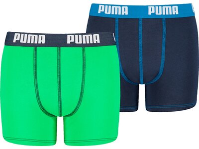 PUMA Kinder Unterhose BOYS BASIC BOXER 2P Grün