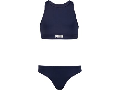 PUMA Kinder Badeanzug SWIM GIRLS RACERBACK BIKINI SE Blau