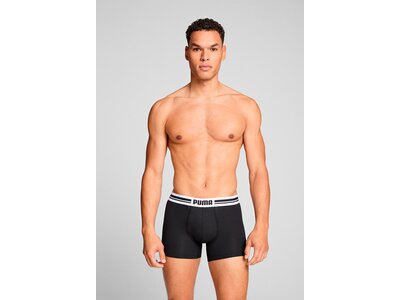 PUMA Herren Unterhose EVERYDAY PLACED LOGO BOXER 2P Schwarz
