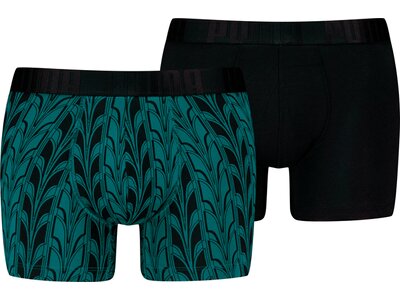 PUMA Herren Unterhose TERRACE PRINT BOXER 2P Grün