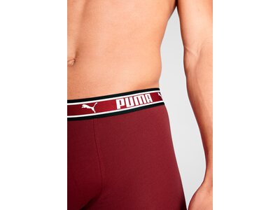PUMA Herren Unterhose DUAL LOGO BOXER 2P Rot