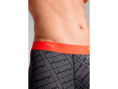 PUMA Herren Unterhose SPORT LOGO PRINT BOXER 2P Schwarz