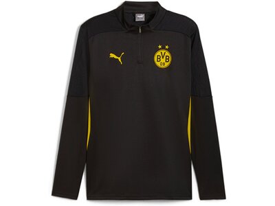 PUMA Herren Shirt BVB Training 1/4 Zip Top Schwarz