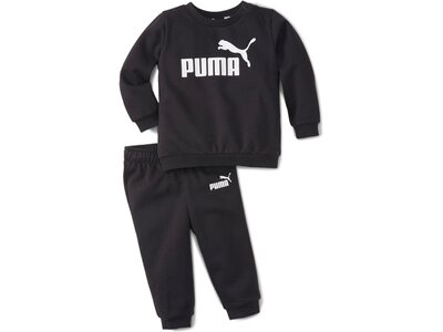 PUMA Kinder Sportanzug Minicats ESS Crew Jogger F Schwarz
