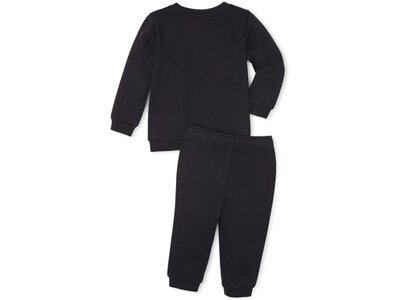 PUMA Kinder Sportanzug Minicats ESS Crew Jogger F Schwarz