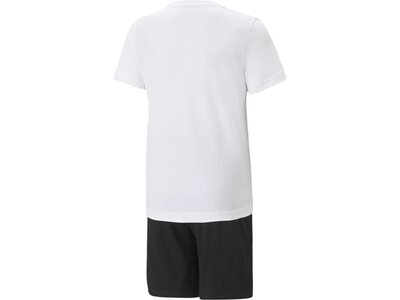 PUMA Kinder Sportanzug Short Jersey Set B Weiß