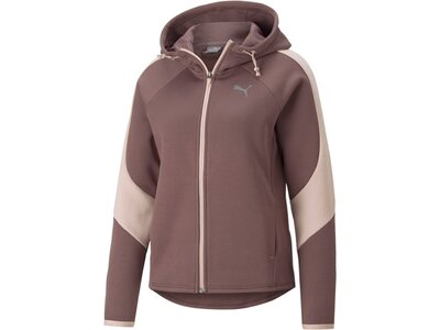PUMA Damen Sweatshirt Evostripe Full-Zip Hoodie Lila