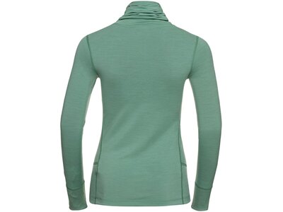 ODLO Damen Funktionsshirt "SUW Natural Turtleneck Performance Warm" Langarm Grün