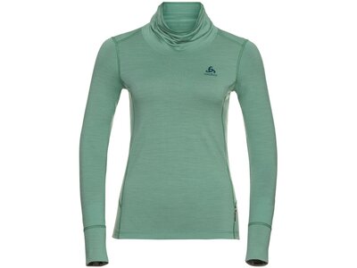 ODLO Damen Funktionsshirt "SUW Natural Turtleneck Performance Warm" Langarm Grün