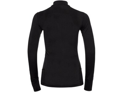 ODLO Damen MERINO 200 1/2 Zip Baselayer Schwarz