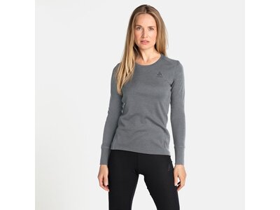 ODLO Damen Unterhemd BL TOP crew neck l/s MERINO 26 Grau