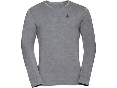 ODLO Herren Unterhemd BL TOP crew neck l/s MERINO 26 Grau