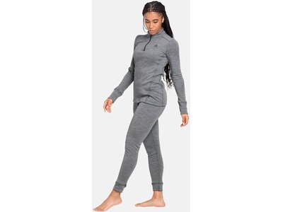 ODLO Damen Unterhemd BL TOP turtle neck l/s half zi Grau