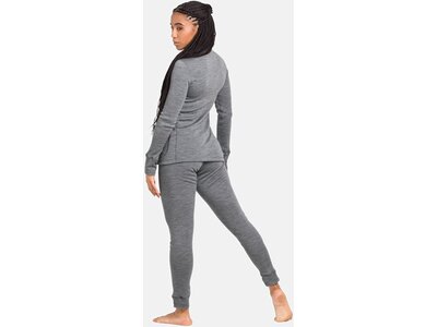 ODLO Damen Unterhemd BL TOP turtle neck l/s half zi Grau