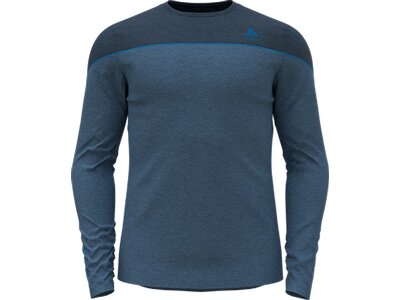 ODLO Herren Unterhemd BL TOP crew neck l/s REVELSTOK Blau