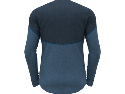 ODLO Herren Unterhemd BL TOP crew neck l/s REVELSTOK Blau