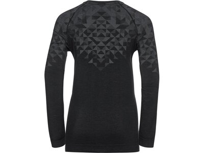 ODLO Damen Unterhemd BL TOP crew neck l/s KINSHIP P Schwarz