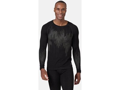 ODLO Herren Unterhemd BL TOP crew neck l/s KINSHIP P Schwarz