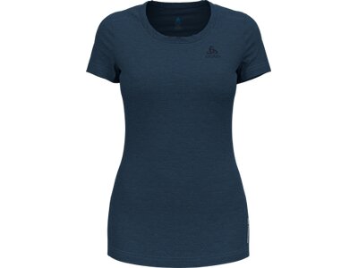 ODLO Damen Unterhemd BL TOP crew neck s/s NATURAL P Blau