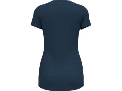 ODLO Damen Unterhemd BL TOP crew neck s/s NATURAL P Blau