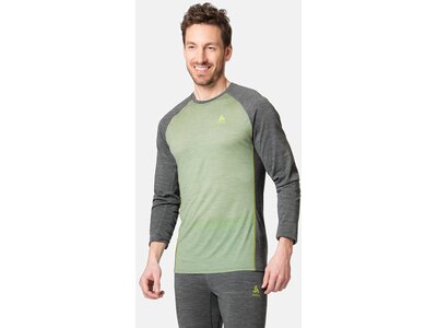 ODLO Herren Unterhemd BL TOP crew neck l/s NATURAL P Grau