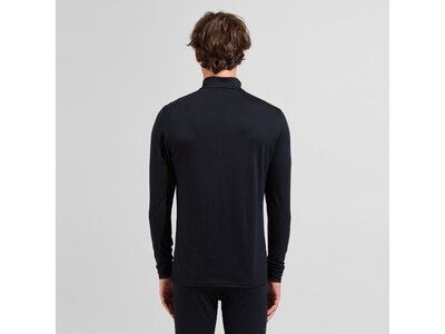 ODLO Herren Unterhemd BL TOP turtle neck l/s half zi Schwarz