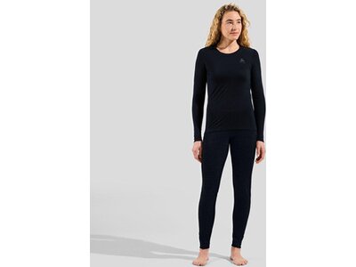 ODLO Damen Unterhemd BL TOP crew neck l/s MERINO 20 Schwarz