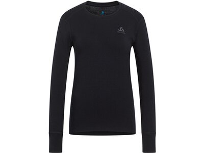 ODLO Damen Unterhemd BL TOP crew neck l/s MERINO 26 Schwarz