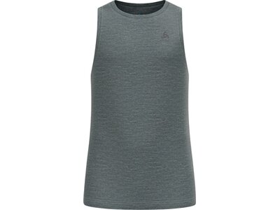 ODLO Herren Unterhemd Natural Merino 160 Base-Layer-Sporttop mit Rundhalsausschnitt Grau