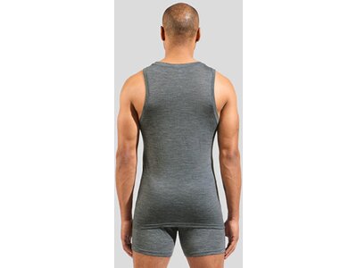 ODLO Herren Unterhemd Natural Merino 160 Base-Layer-Sporttop mit Rundhalsausschnitt Grau